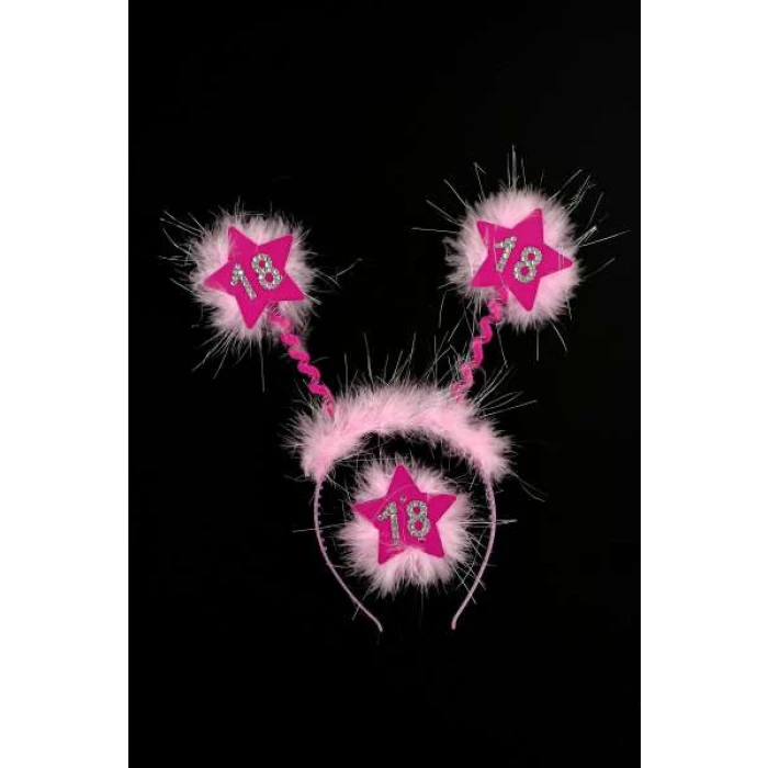 18th Birthday Furry Headband - Image 1