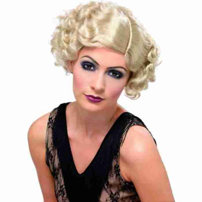 1920s Curly Wig Blonde 33455 img
