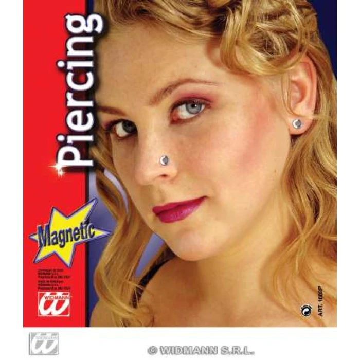 2 Magnetic Rhinestone Piercings - Image 1