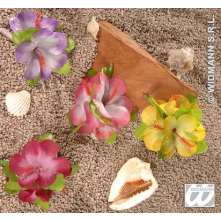3 Big Hisbiscus Flower Hair Clip