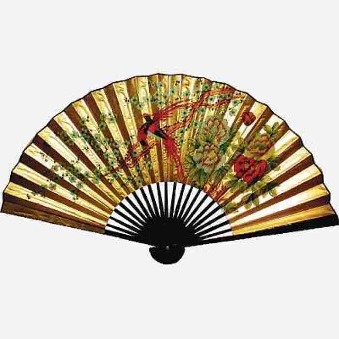 30 Inch Wall Fan Blossoms Red Birds MFWF2057