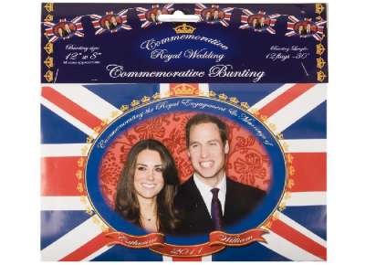 30 Royal Couple Flag Bunting 003073 img