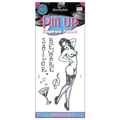 40s Pinup Girl Pin Up Tattoo TTPU708 img