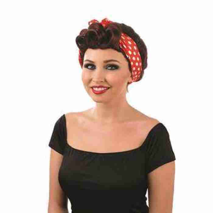 40s Wig And Headscarf img