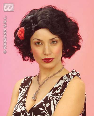 50s Wig with Rose F6320 c img