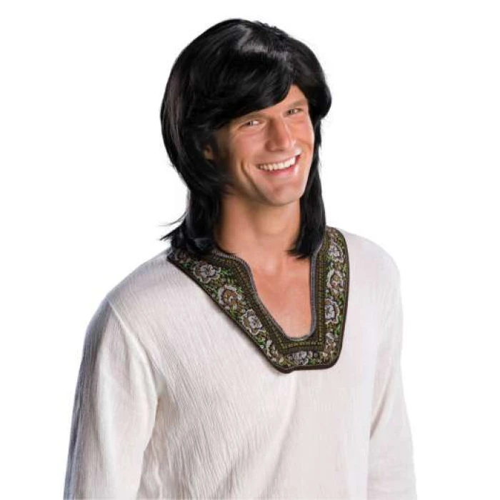 70's Guy Wig- Black - Image 1