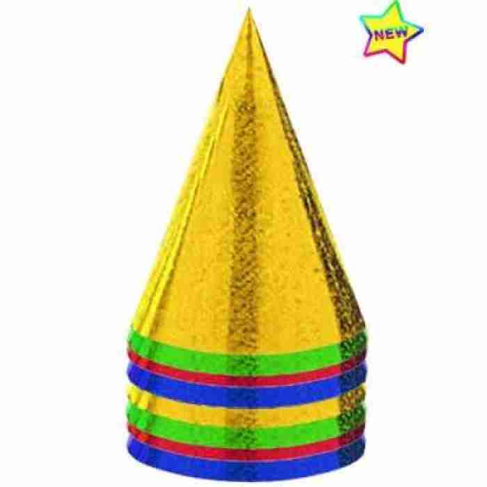 8 Foil Party Hats08061
