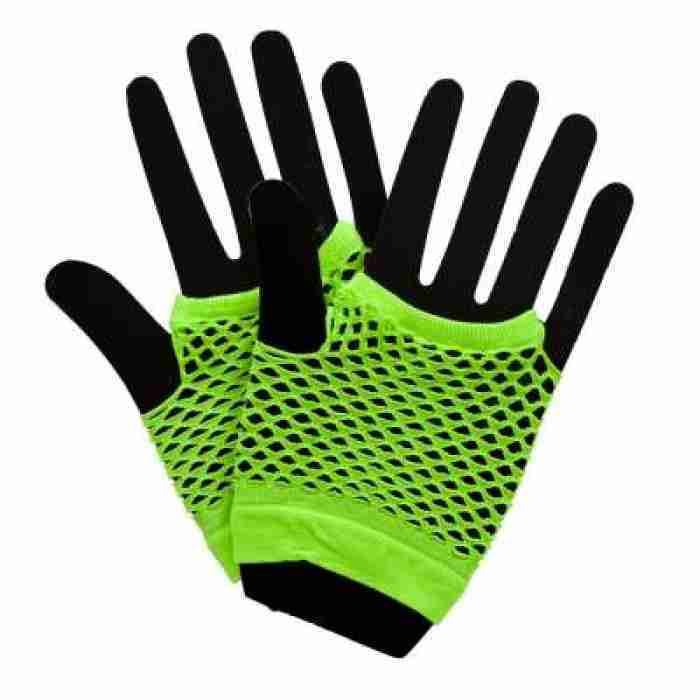 80 S Net Gloves Neon Green img