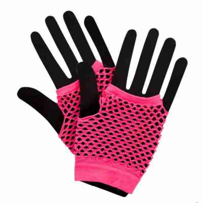 80 S Net Gloves Neon Pink img