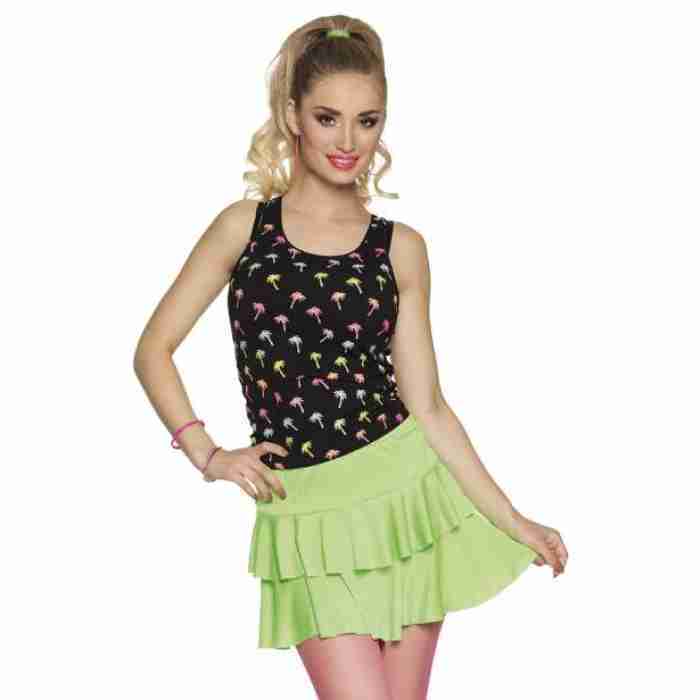 80 s Ra Ra Skirt Neon Green img