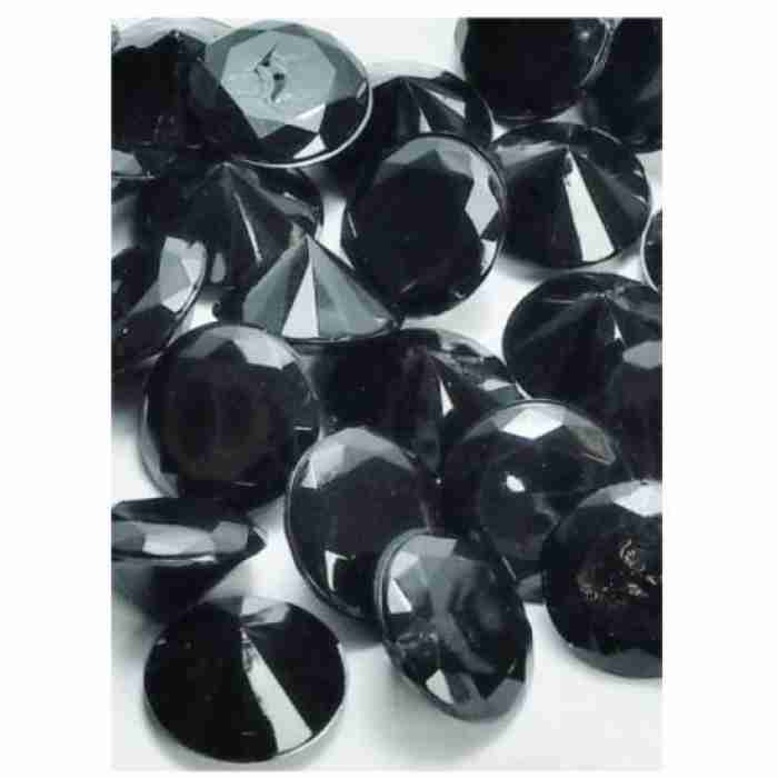 Acrylic Diamonds 1cm Black 727022