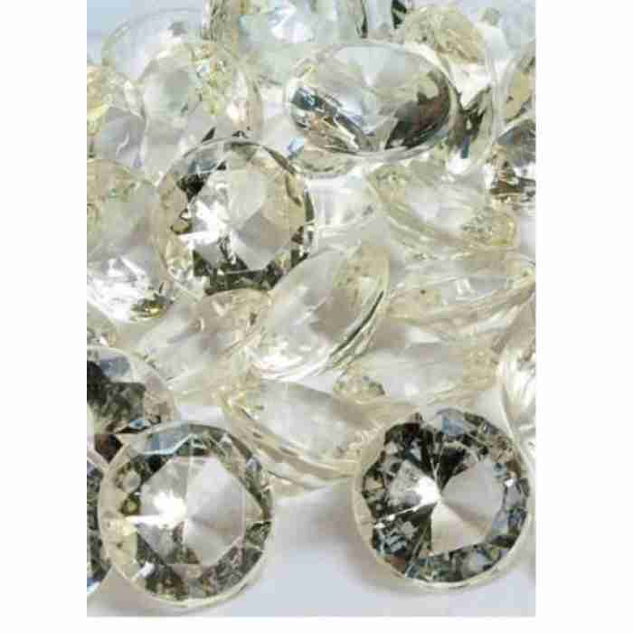 Acrylic Diamonds 1cm Champagne 709022