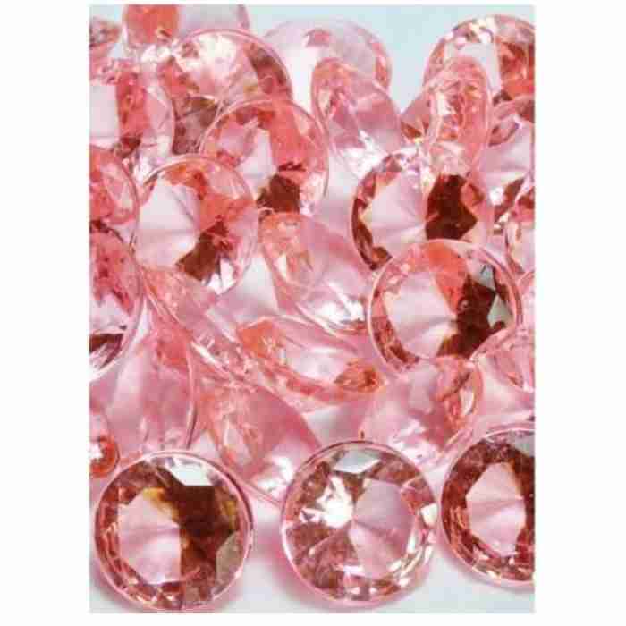 Acrylic Diamonds 1cm Coral 704022