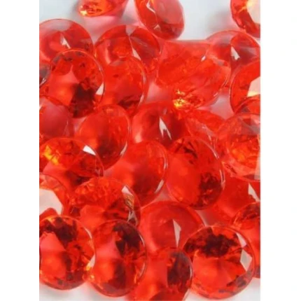 Acrylic Diamonds 1cm Red 749022