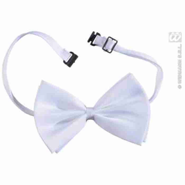 Adjustable Bow Tie White1