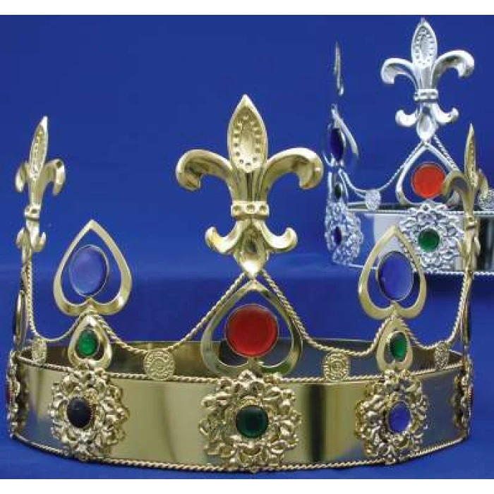 Adjustable Gold Coloured King's Crown - Image 1