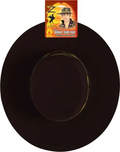 Adult Deluxe Zorro Hat