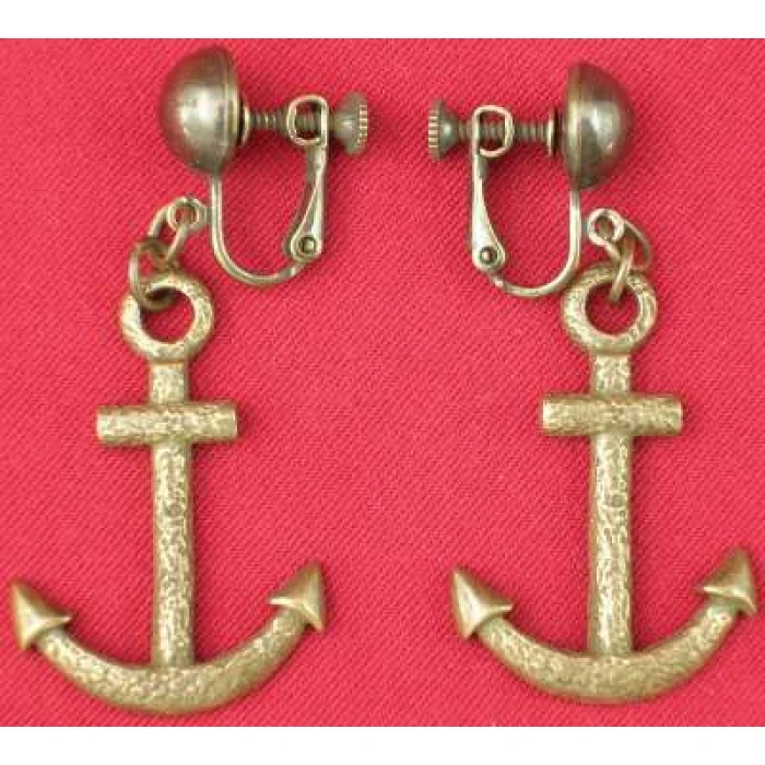Anchor Earrings - Ant Bronze - Image 1