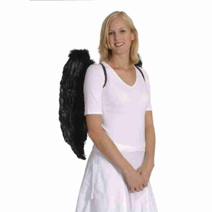 Angel Wings Black Feathered 528152