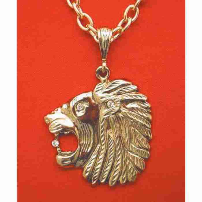 Antique Gold Lions Head img ..
