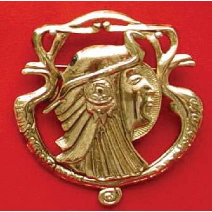 Antique Gold Toga Pin - Image 1