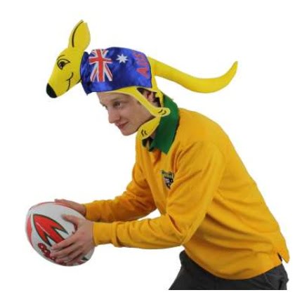 Australia Supporters Kangaroo Hat 2657