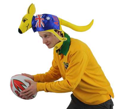 Australia Supporters Kangaroo Hat 2657