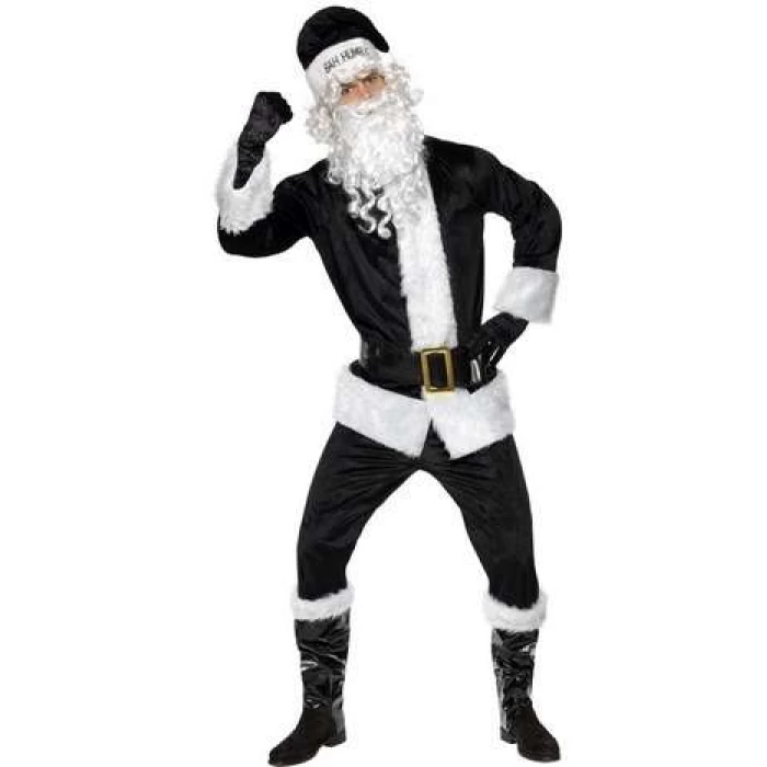 Bah Humbug Velour Santa - Image 1