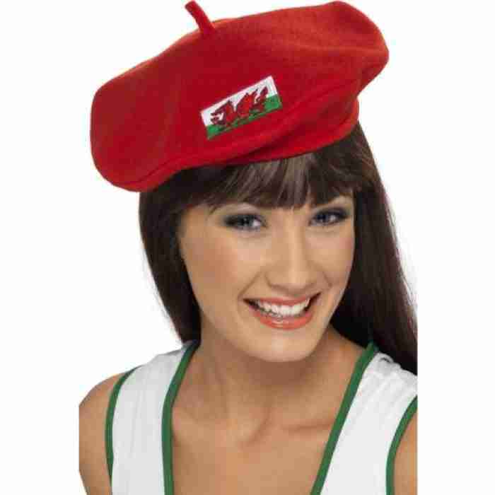 Beret Red Welsh Flag