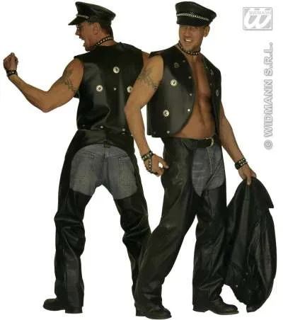 Biker chaps XL - Leatherlook