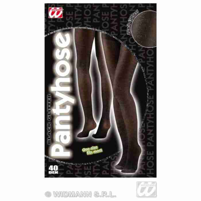 Black Glitter Tights 2086N a