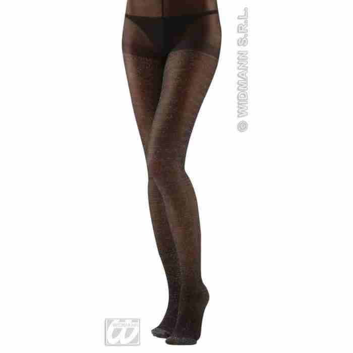 Black Glitter Tights XL 2094B a