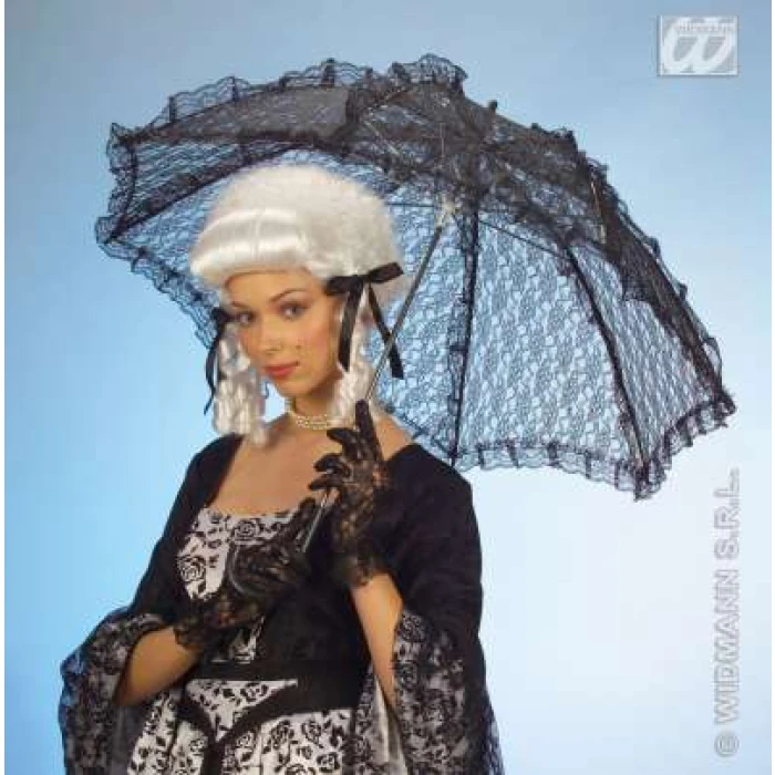 Black Lace Parasol - Image 1