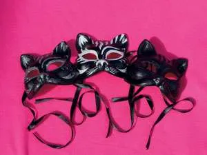 Black Midnight Cat Masks 90820A Img
