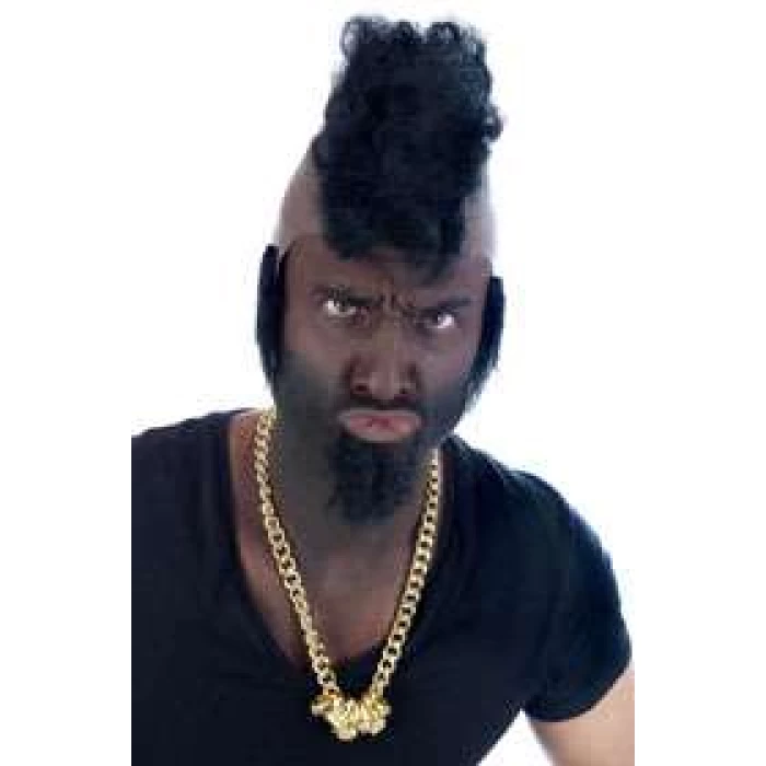 Black Mohican Wig - Image 1