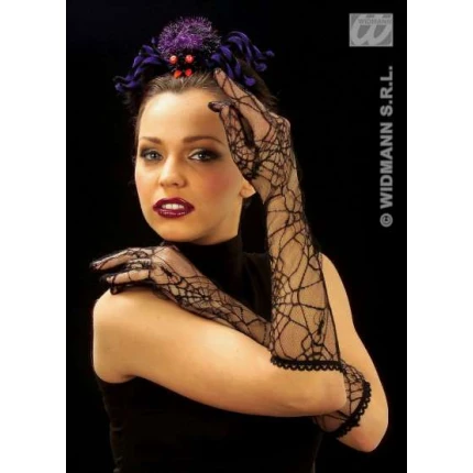 Black Spiderweb Gloves