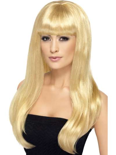 Blonde Wig with Fringe 42415 img