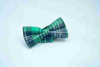 Bow Tie Green Tartan Checkered DSC 0244