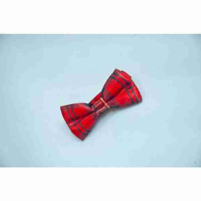 Bow Tie Red Tartan Checkered DSC 0282