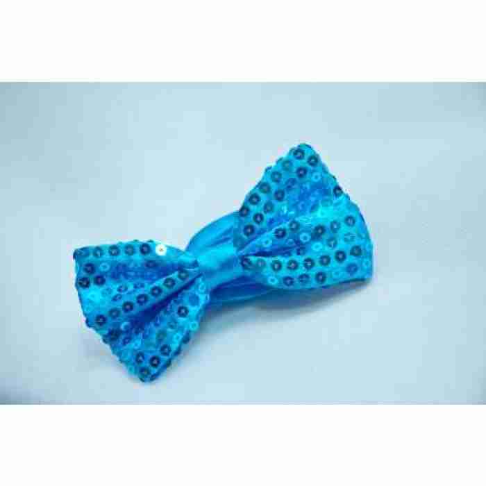 Bow Tie Sequin Blue1