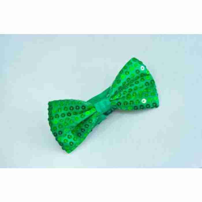 Bow Tie Sequin Green1