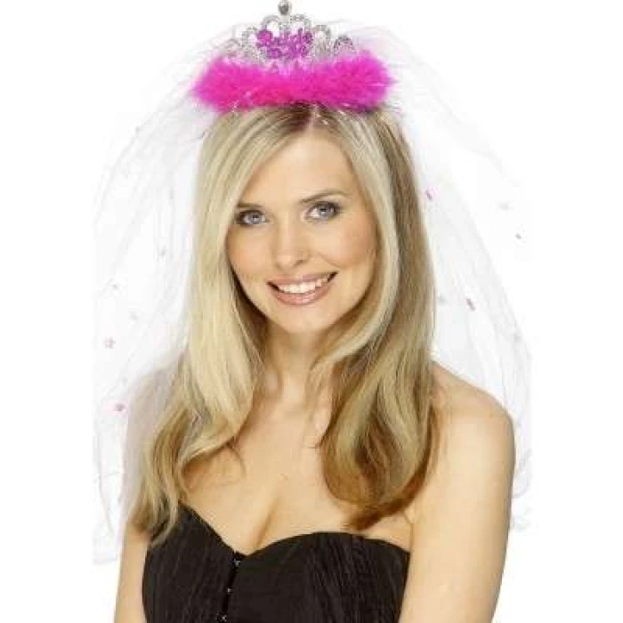 Bride to Be - Tiara w/ Veil - Image 1