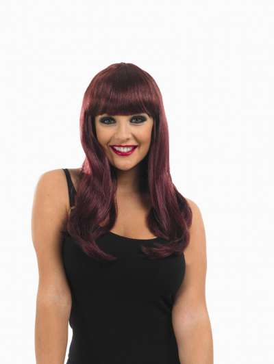 Burgundy Fringe Wig 3483 img