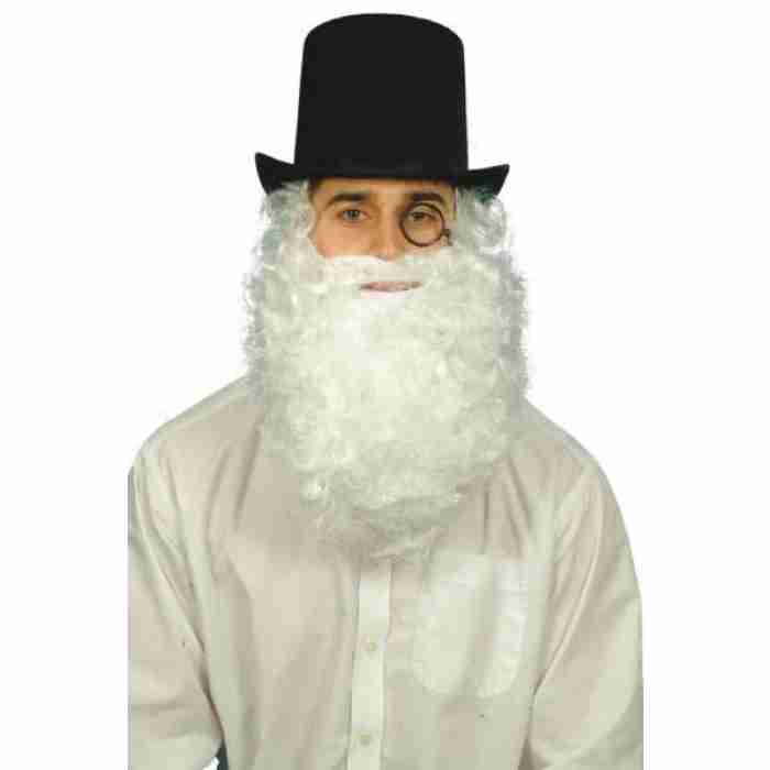 Bushy White Beard Tash 7525 img