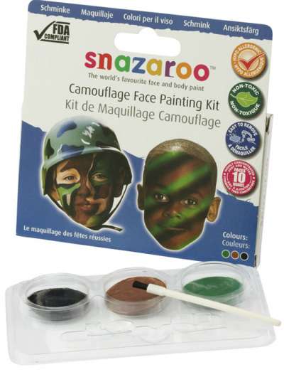 Camouflage Face Paint Kit by Snazaroo 2555815