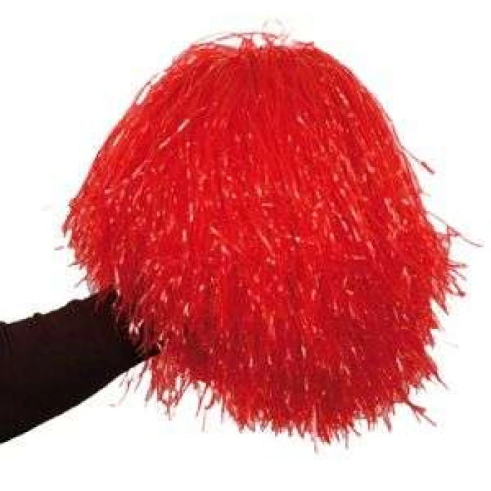 Cheerleader Pom Pom - Red - Image 1