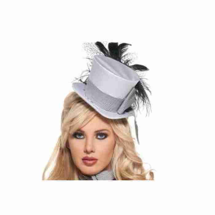 Cigarette Girl Hat 1 Deluxe White1