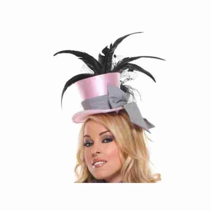 Cigarette Girl Hat Deluxe Pink1