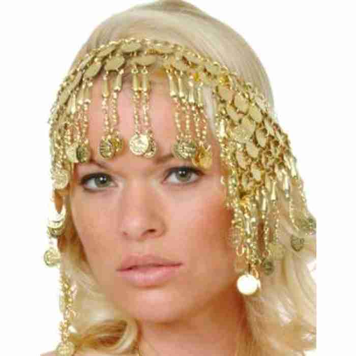 Cleopatra Head Piece Egyptian Gold img