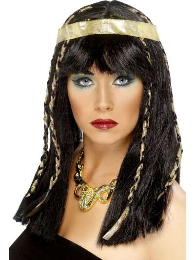 Cleopatra wig with gold headband 42114 img